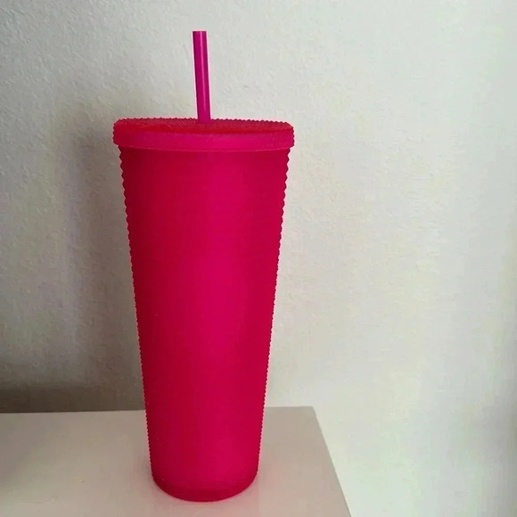 NEW Starbucks Matte Pink Studded Tumber Fall 2021 - 24 fluid Oz SKU #0111255840 - Picture 1 of 7